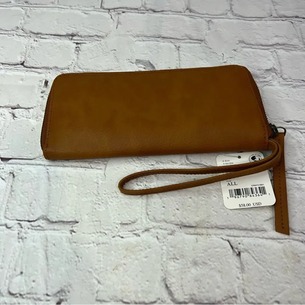 Free People Distressed Vegan Wallet New with tags